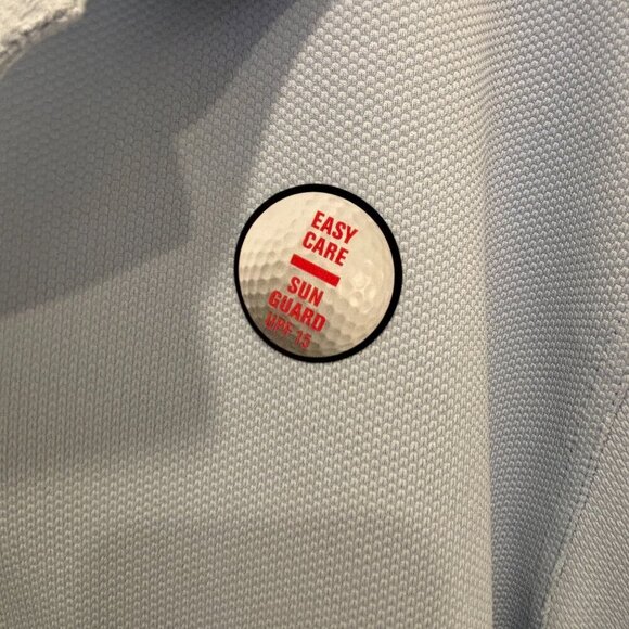 Grand Slam Men's Performance Golf Shirt - Size Medium - Color Heather Blue - Picture 3 of 6